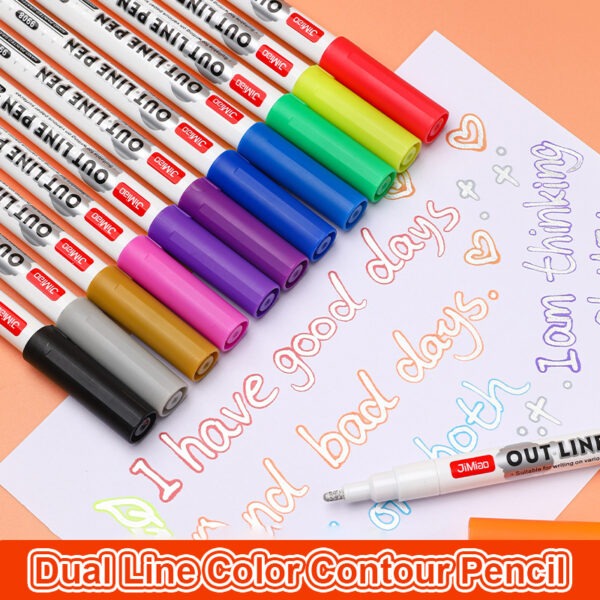 Contour Drawing Coloring Markers Set