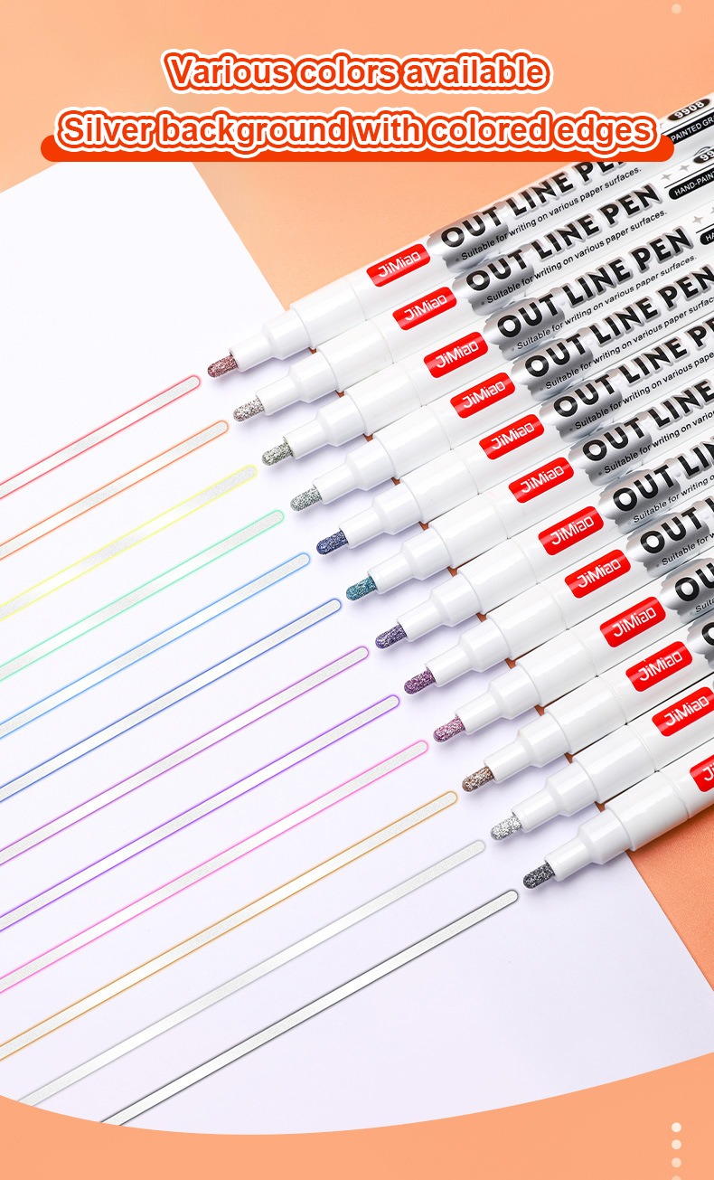 Contour Drawing Coloring Markers Set