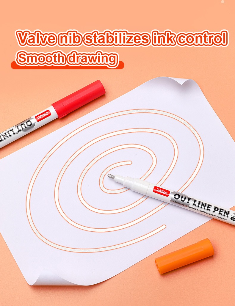 Contour Drawing Coloring Markers Set