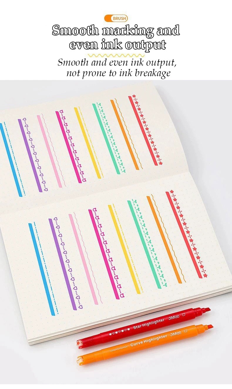 Curve Highlighter Drawing Markers Set