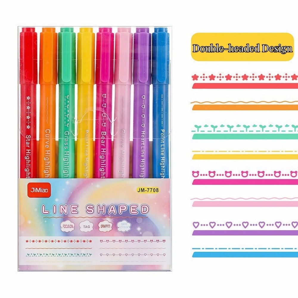 Curve Highlighter Drawing Markers Set