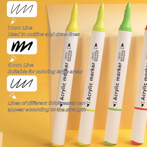 Colorful Acrylic Drawing Markers Set