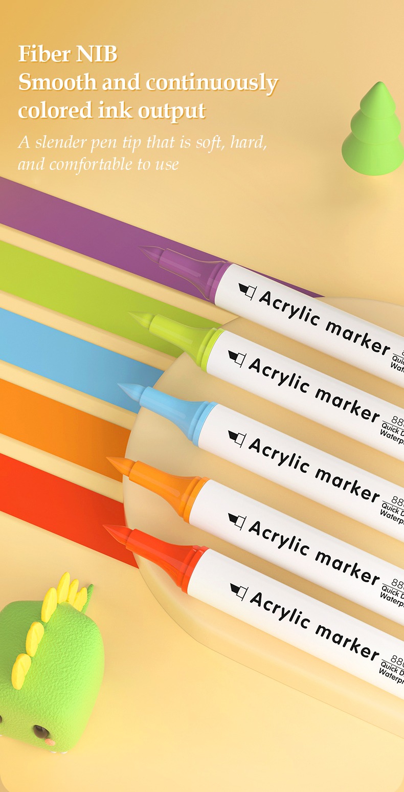 Colorful Acrylic Drawing Markers Set