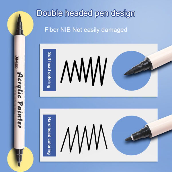 Double-headed Acrylic Drawing Marker Pen