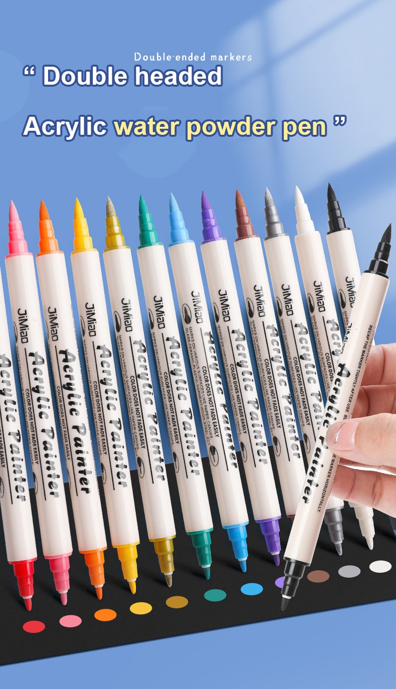 Double-headed Acrylic Drawing Marker Pen