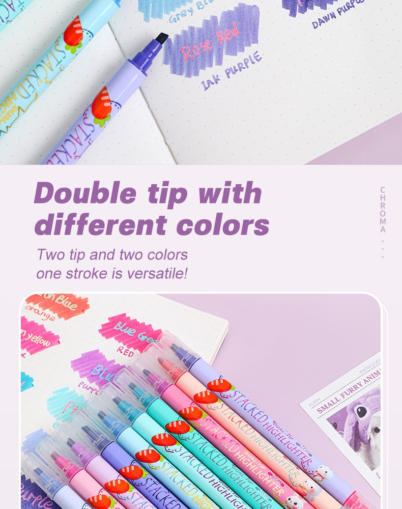  Double-headed Acrylic Drawing Markers Set