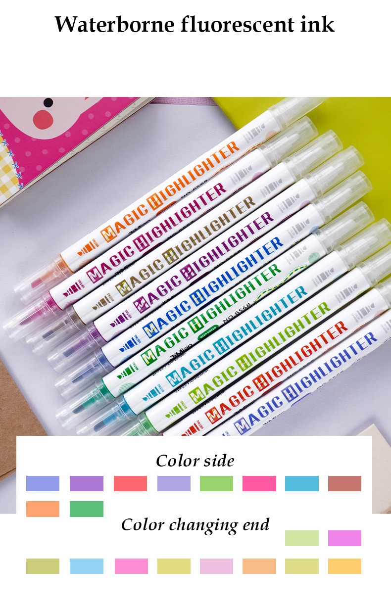 waterborne fluorescent ink-Magical Color Changing DIY Drawing Marker Pen 