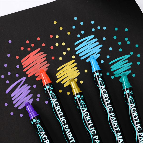 Dual Tip Acrylic Drawing Markers Set