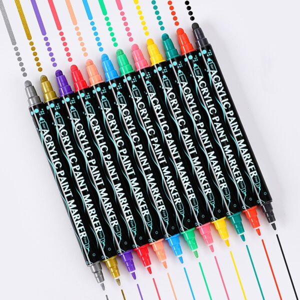 Dual Tip Acrylic Drawing Markers Set