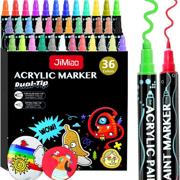 Dual Tip Acrylic Drawing Markers Set