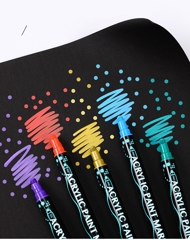 Dual Tip Acrylic Drawing Markers Set