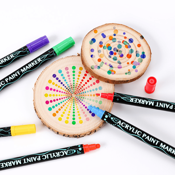 Dual Tip Acrylic Drawing Markers Set