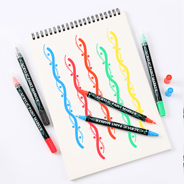 Dual Tip Acrylic Drawing Markers Set