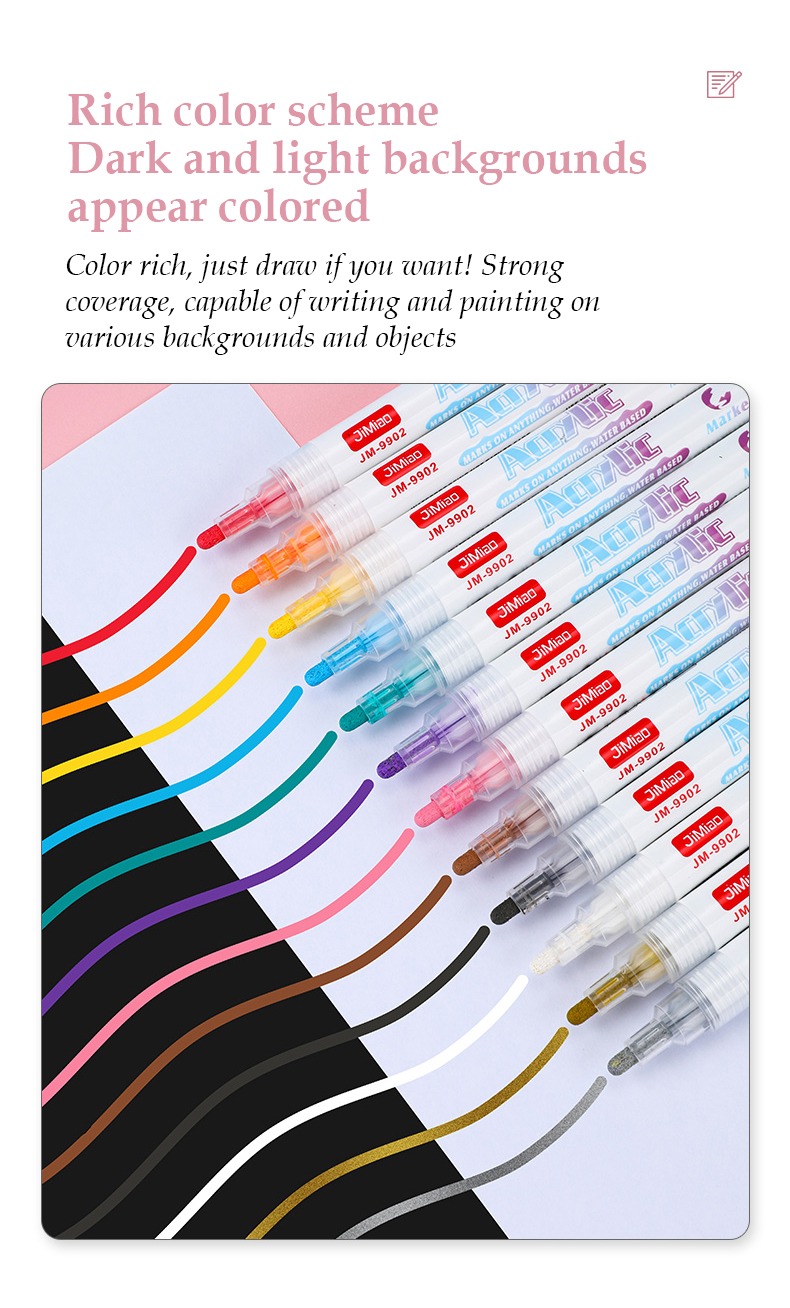 Acrylic Valve Coloring Drawing Marker Pen