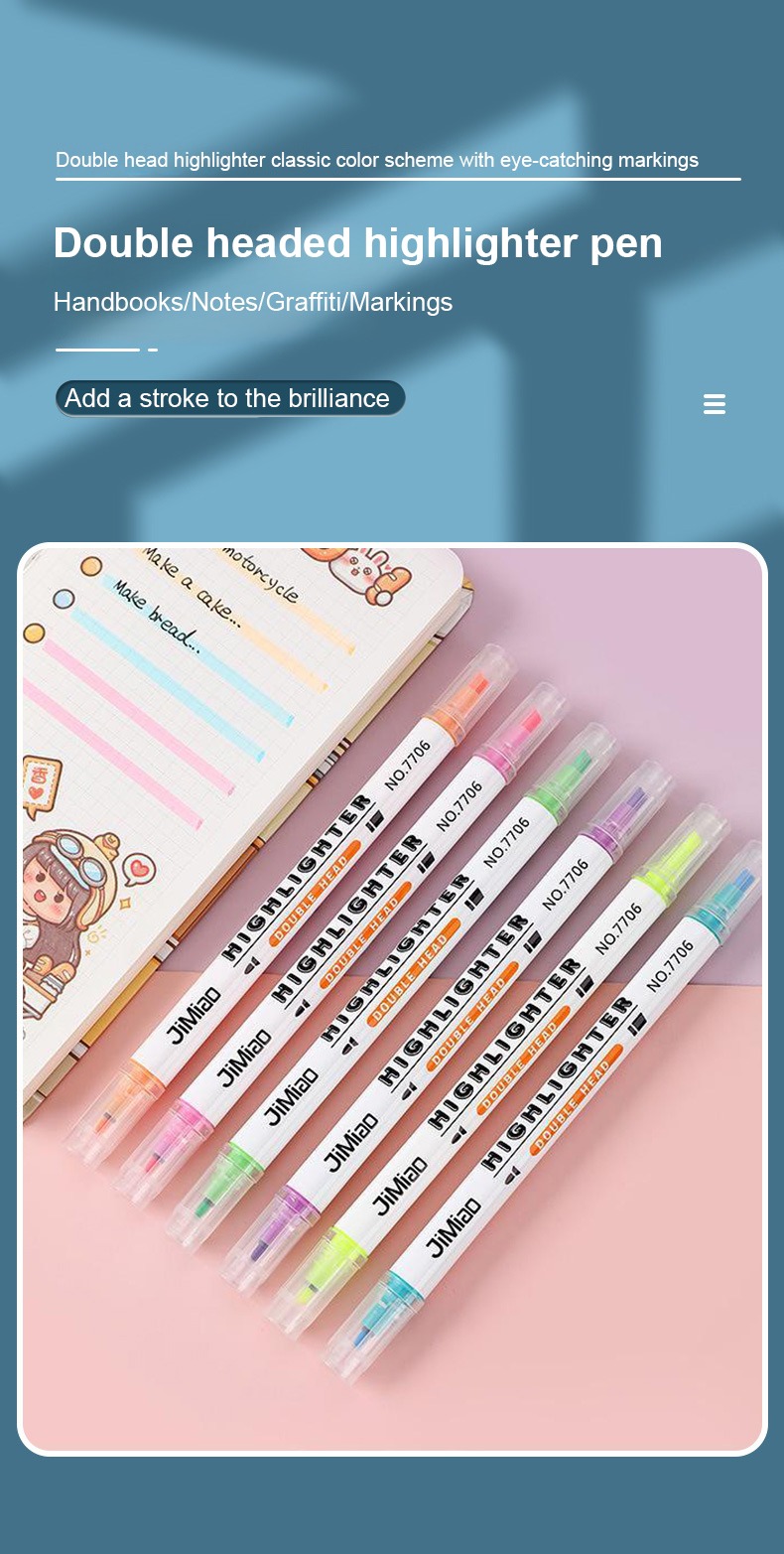 Double-Headed Colorful Markers Set