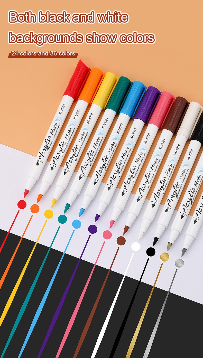 Soft-headed Acrylic Drawing Marker Pen