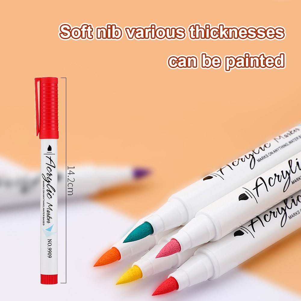 Soft-headed Acrylic Drawing Marker Pen