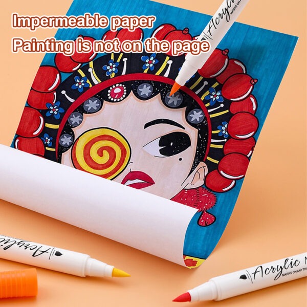 Soft-headed Acrylic Drawing Marker Pen