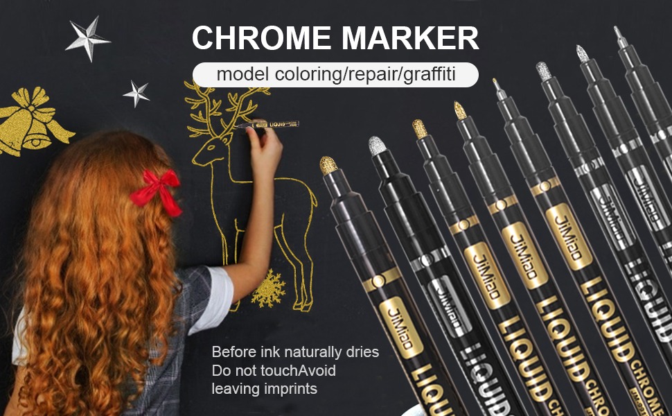 chrome marker-Metallic Color Gloss Drawing Marker