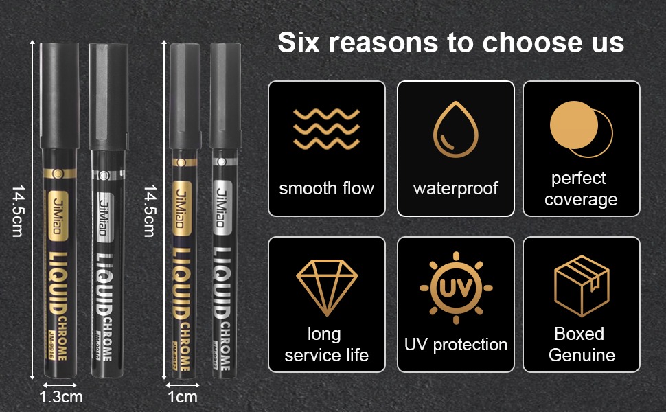 six reasons to choose-Metallic Color Gloss Drawing Marker