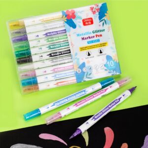 Metallic Colorful Drawing Markers Set