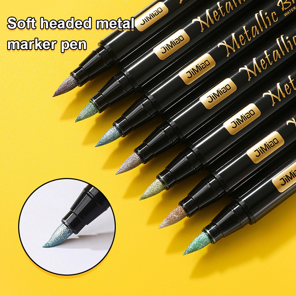 Soft-Head Coloring Metal Marker Pens Set